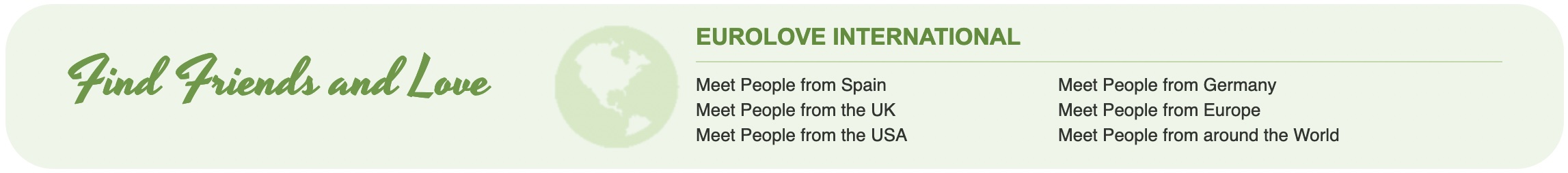 Find friends and love @ eurolove.eu